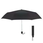 Umbrella - 42" Arc Budget Telescopic Umbrella - Black