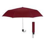 Umbrella - 42" Arc Budget Telescopic Umbrella - Maroon