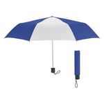 Umbrella - 42" Arc Budget Telescopic Umbrella - Royal With White