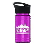 UpCycle - Mini 16 oz. rPet Sports Bottle With Pop-Up Sip Lid - Transparent Fuchsia