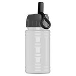 UpCycle - Mini 16 oz. RPet Sports Bottle with Ring Straw Lid - Eco White