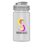 UpCycle - Mini 16 oz. rPet Sports Bottle with USA Flip Lid - Eco White