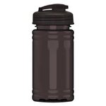 UpCycle - Mini 16 oz. RPet Sports Bottle with USA Flip Lid - Transparent Smoke