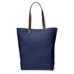 Urban Cotton Tote with Leather Handles -  