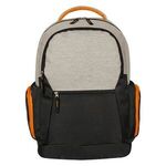 Urban Laptop Backpack - Gray With Orange
