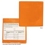 Vaccination Card Holder - Orange