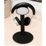 Vanity Light Wireless Charger With Headphone Stand