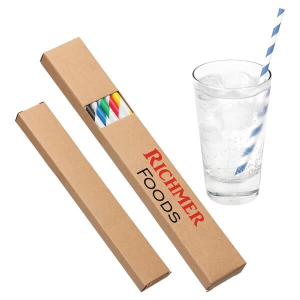 Main Product Image for Imprinted Vellum Paper Straw 10-Pack