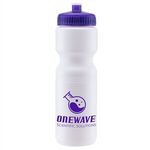 Velocity - 28 oz. Sports Bottle - White-translucent Purple