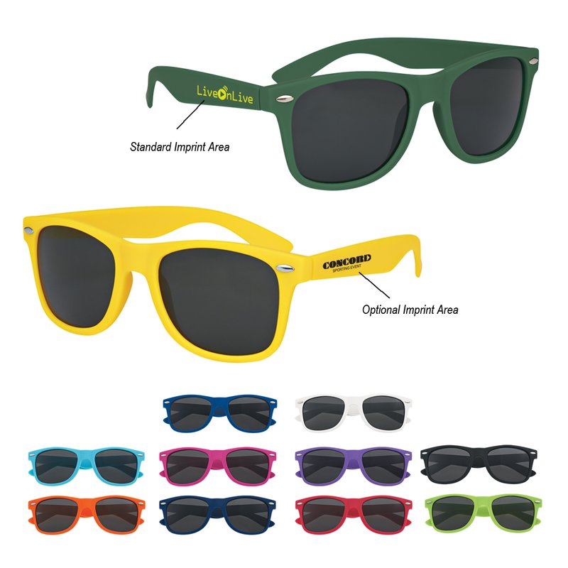 Main Product Image for Imprinted Velvet Touch Malibu Sunglasses