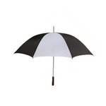 Vented Auto Open Golf Umbrella - 58" - Black-white