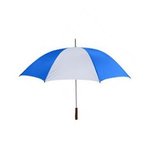Vented Auto Open Golf Umbrella - 58" - Reflex Blue-white