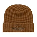 Waffle Knit Cap with Cuff -  