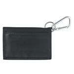 Wallet With Carabiner - Black