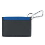 Wallet With Carabiner - Blue