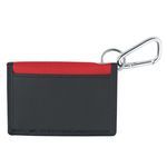Wallet With Carabiner - Red