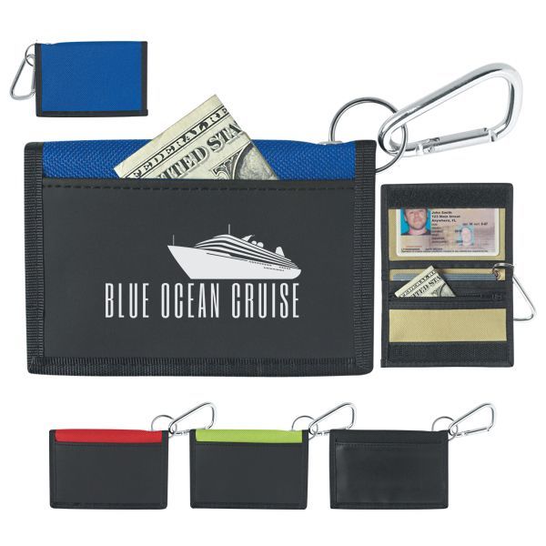 Main Product Image for Custom Printed Wallet With Carabiner
