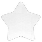 Washoe Star Full Color Standard Stock Shape Microfiber Cloth - White