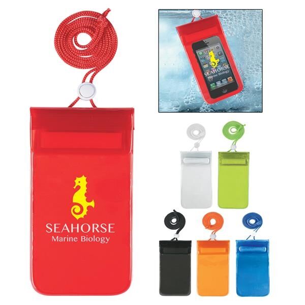 Main Product Image for Custom Printed Waterproof Pouch With Neck Cord