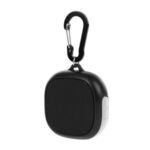 Waterproof Speaker Carabiner - Black with White