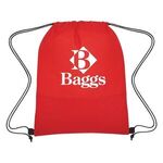 Wave Design Non-Woven Drawstring Bag -  