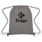 Wave Design Non-Woven Drawstring Bag -  