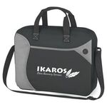 Wave Non-Woven Briefcase/Messenger Bag - Black With Black