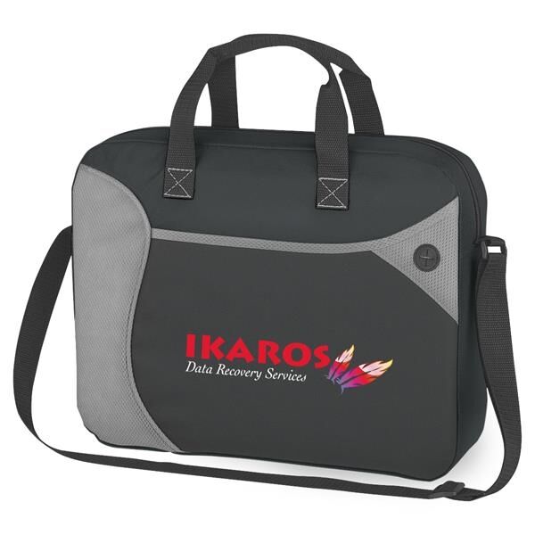Main Product Image for Advertising Wave Non-Woven Briefcase/Messenger Bag