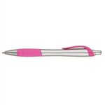 Wave® - Silver Ballpoint Pen - Pink