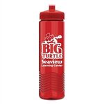 Wave Tritan Bottle with Push Pull Lid - 24 oz. -  