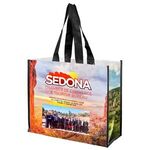 Wendy Full Color Laminated Woven Wrap Tote and Shopping Bag - Multi Color