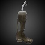 Western Boot Shape Yard Glass 32 oz. -  