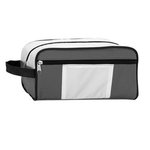 Weston Deluxe Toiletry Bag - Gray With White And Black         B