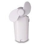White 3 3/4" Handheld Mini Fans - White