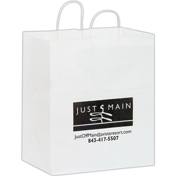 Main Product Image for White Kraft Carry-Out Bags