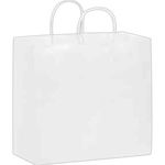 White Kraft Carry-Out Bags - White