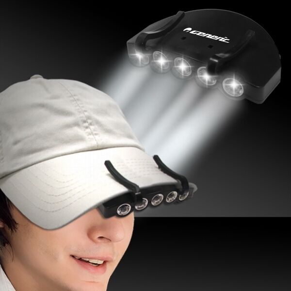 Main Product Image for Custom Printed White LED Cap Lights