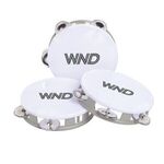 White Top Tambourines - Silver