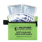 Wipe it Down Travel Kit in Zippered Pouch - Lime