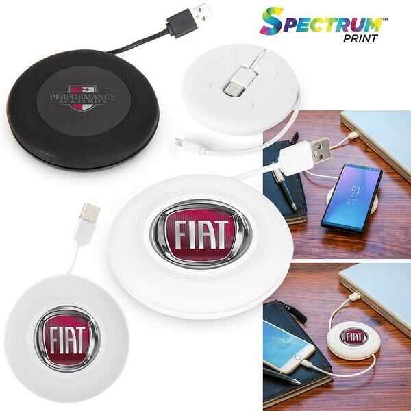 Main Product Image for Wireless Charger with Built-in Cable