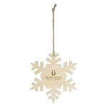 Wood Ornament - Snowflake -  