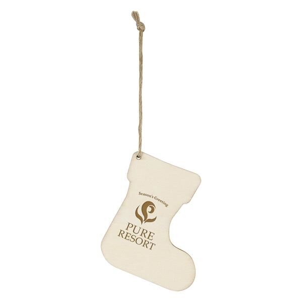 Main Product Image for Custom Printed Wood Ornament - Stocking