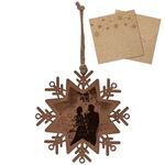 Wood Ornament -  Snowflake