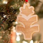 Buy Custom Imprinted Wood Ornaments - 4" W x 4" H