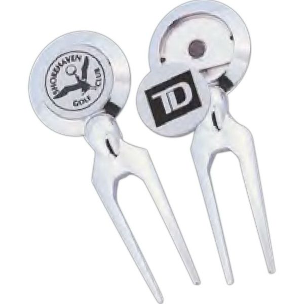 Main Product Image for Imprinted Woodbury  (TM) Chrome-Plated Divot Fixer