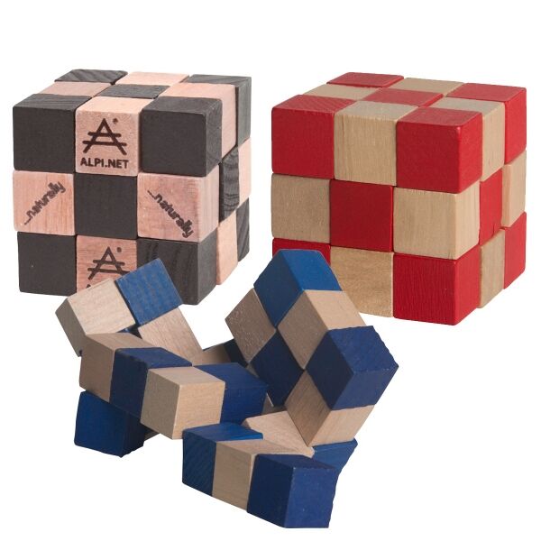 Main Product Image for Promotional Wooden Elastic Cube Puzzle