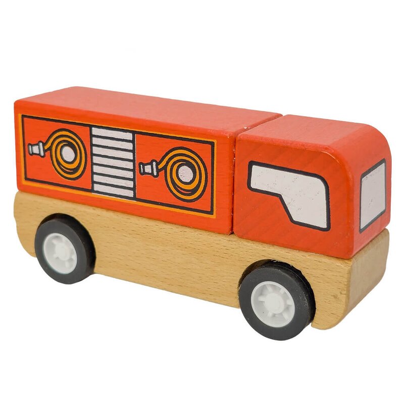 Main Product Image for Wooden Fire Truck
