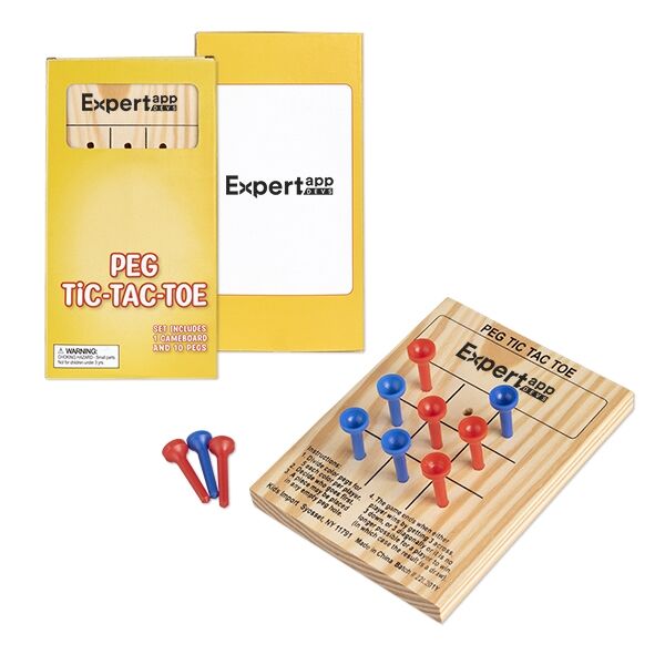 Main Product Image for Wooden Tic-Tac-Toe Peg Game