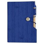 Woodgrain Look Notebook With Sticky Notes And Flags -  