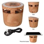 Buy Woodgrain Wireless Charging Pad And Speaker